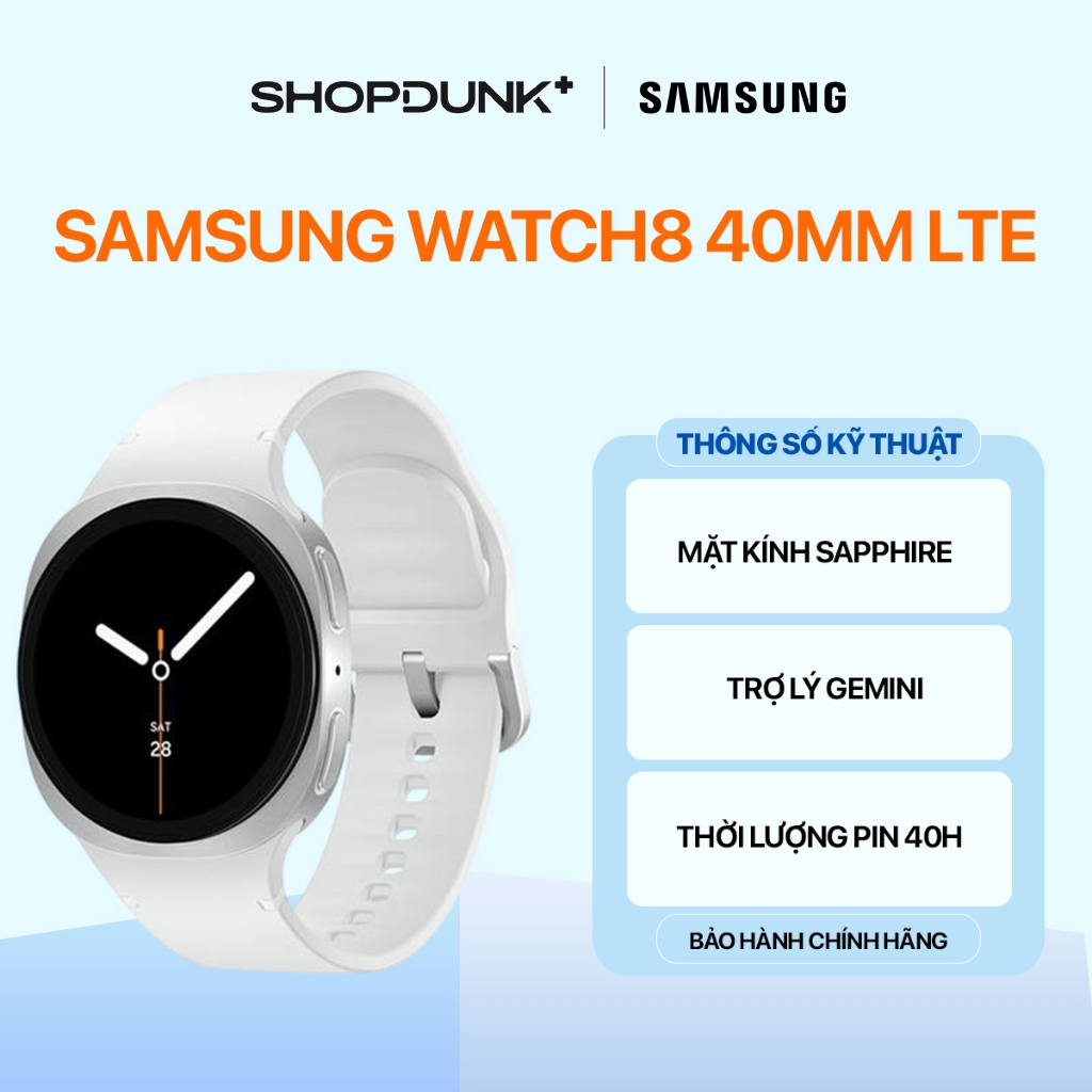 Đồng Hồ Thông Minh Samsung Galaxy Watch8 40mm LTE Chính Hãng | BigBuy360 - bigbuy360.vn