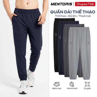 Quần Jogger Nam MENTORIS Vải Gió Premium, Form Dáng Thể Thao, Cạp Chun Co Giãn,Mặc Thoải Mái MADC25W002