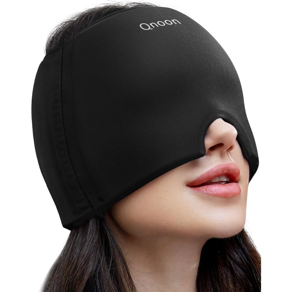 Mũ giảm đau nửa đầu, Mặt nạ giảm đau đầu Qnoon Migraine Relief Cap, Headache Relief Cap Mask Product