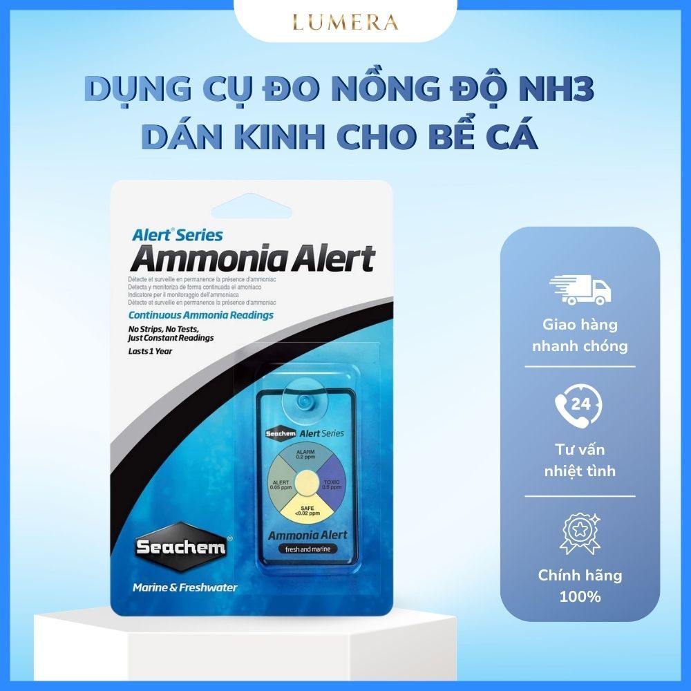 [Lumera Aquarium] Seachem Ammonia Alert Cảm Biến Đo Nồng Độ NH3, Theo Dõi Nồng Độ Amoniac Cho Bể Cá 