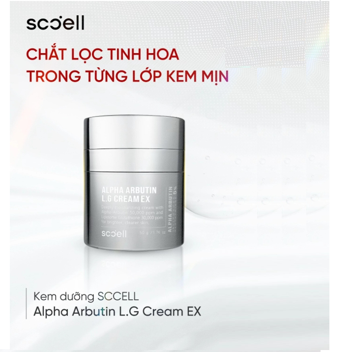 Kem Dưỡng Trắng Da, Mờ Nám Sccell Alpha Radiance L.G Cream - 50ml
