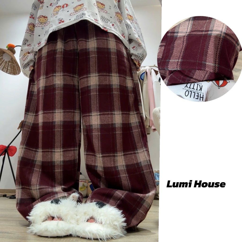 QUẦN KẺ CARO VINTAGE LUMI HOUSE LIMIT1237 ( MUA THEO ẢNH PHÂN LOẠI SẢN PHẨM)