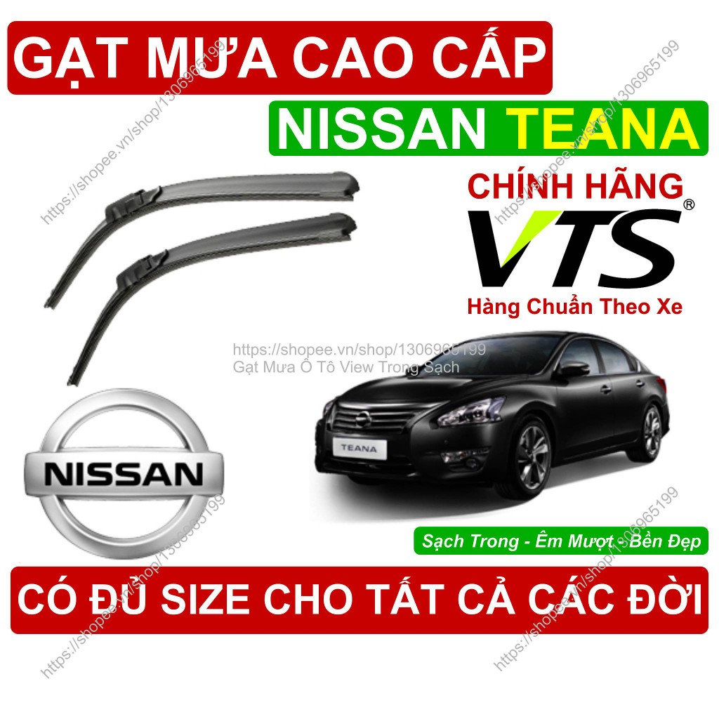 Gạt Mưa Kính Lái Nissan Teana, Cặp Gạt Mưa Kính Lái Cho Các Dòng Xe Nissan Teana, Có Đủ Size Cho Các
