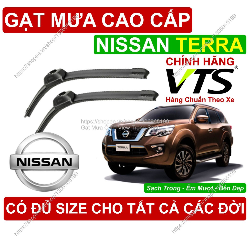 Gạt Mưa Kính Lái Nissan Terra, Cặp Gạt Mưa Kính Lái Cho Các Dòng Xe Nissan Terra, Có Đủ Size Cho Các
