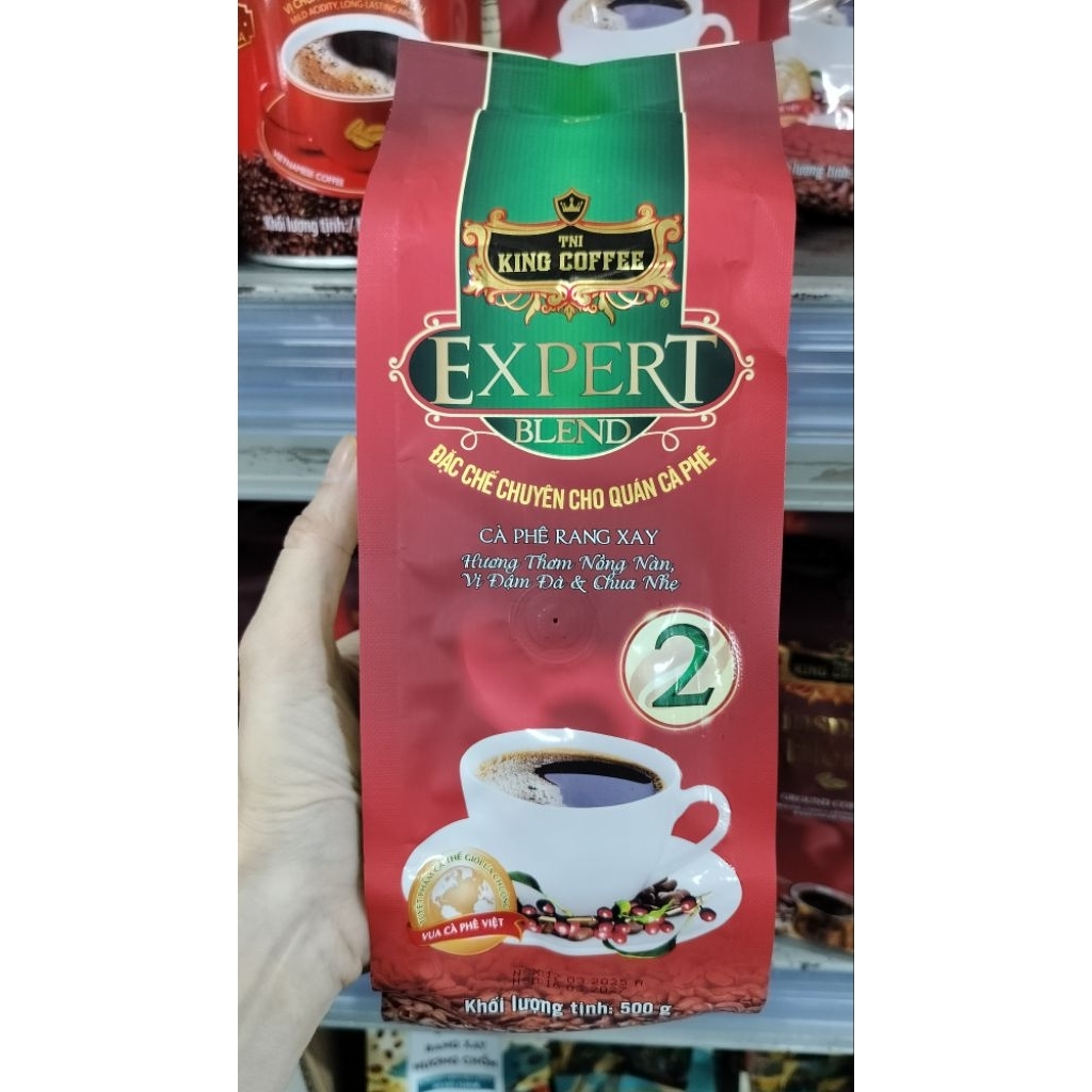 [ Date Mới ] Chính Hãnq - Cà phê rang xay King Coffee Expert Blend số 2, túi 500g (CF3) MM