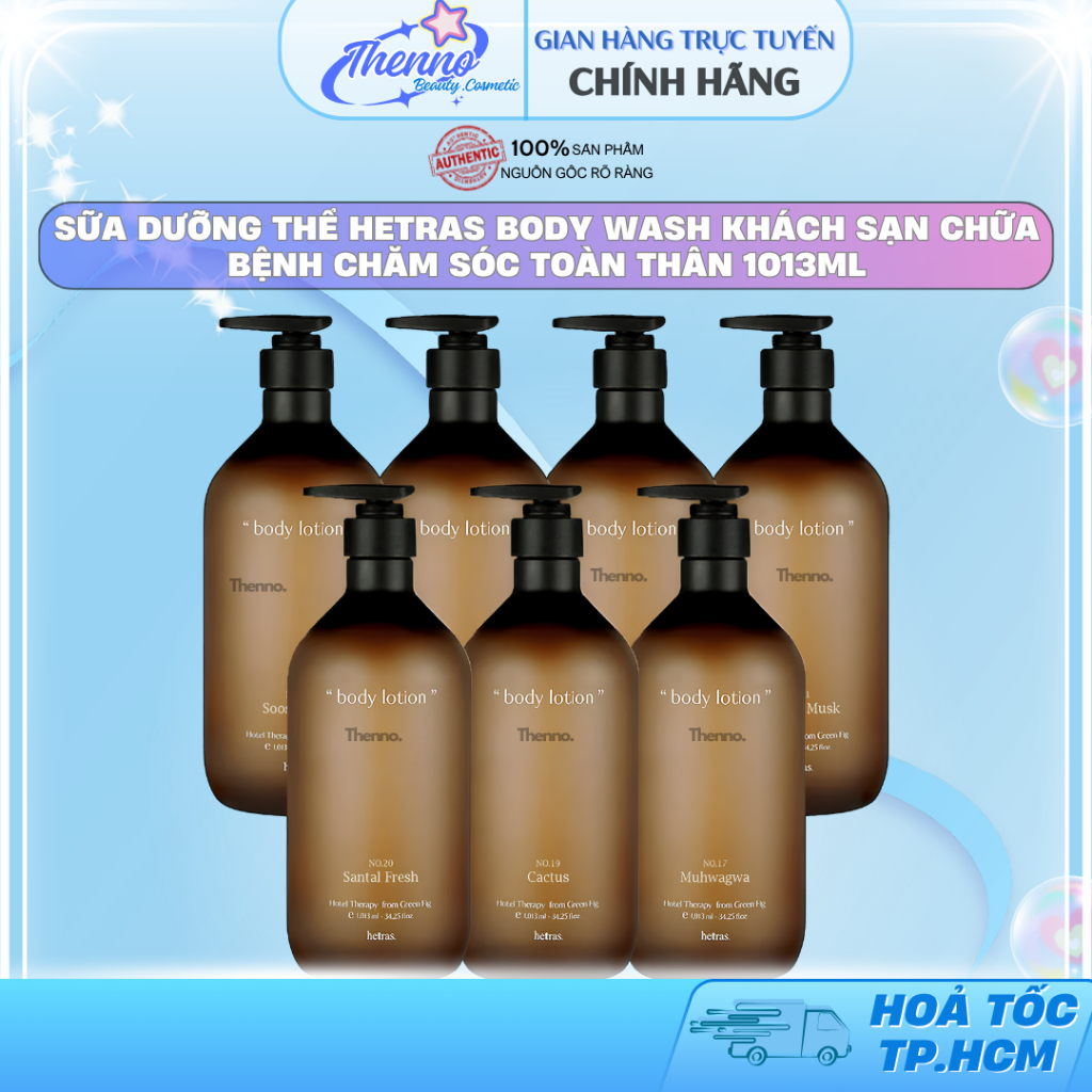 Sữa Dưỡng Thể Hetras Body Wash Khách Sạn Chữa Bệnh Chăm Sóc Toàn Thân 1013ml Hàn Quốc