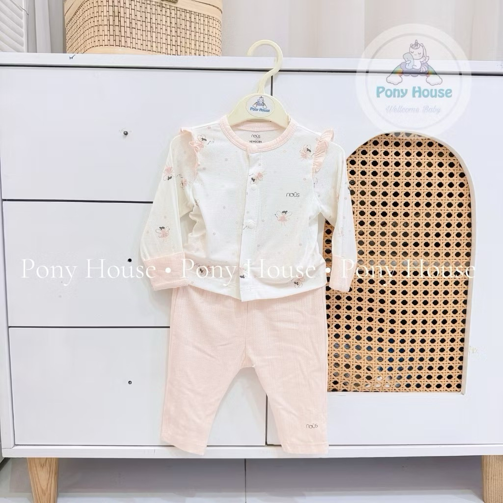 (Nhiều Mẫu) Bộ Nous cài lệch sơ sinh size newborn