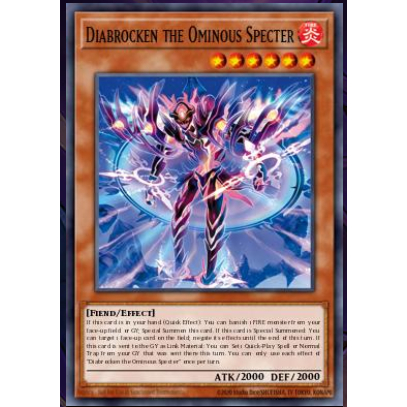 TGT Yugioh thẻ bài Yugioh chính hãng Diabrocken the Ominous Specter BLZD-EN025 common TCG EU