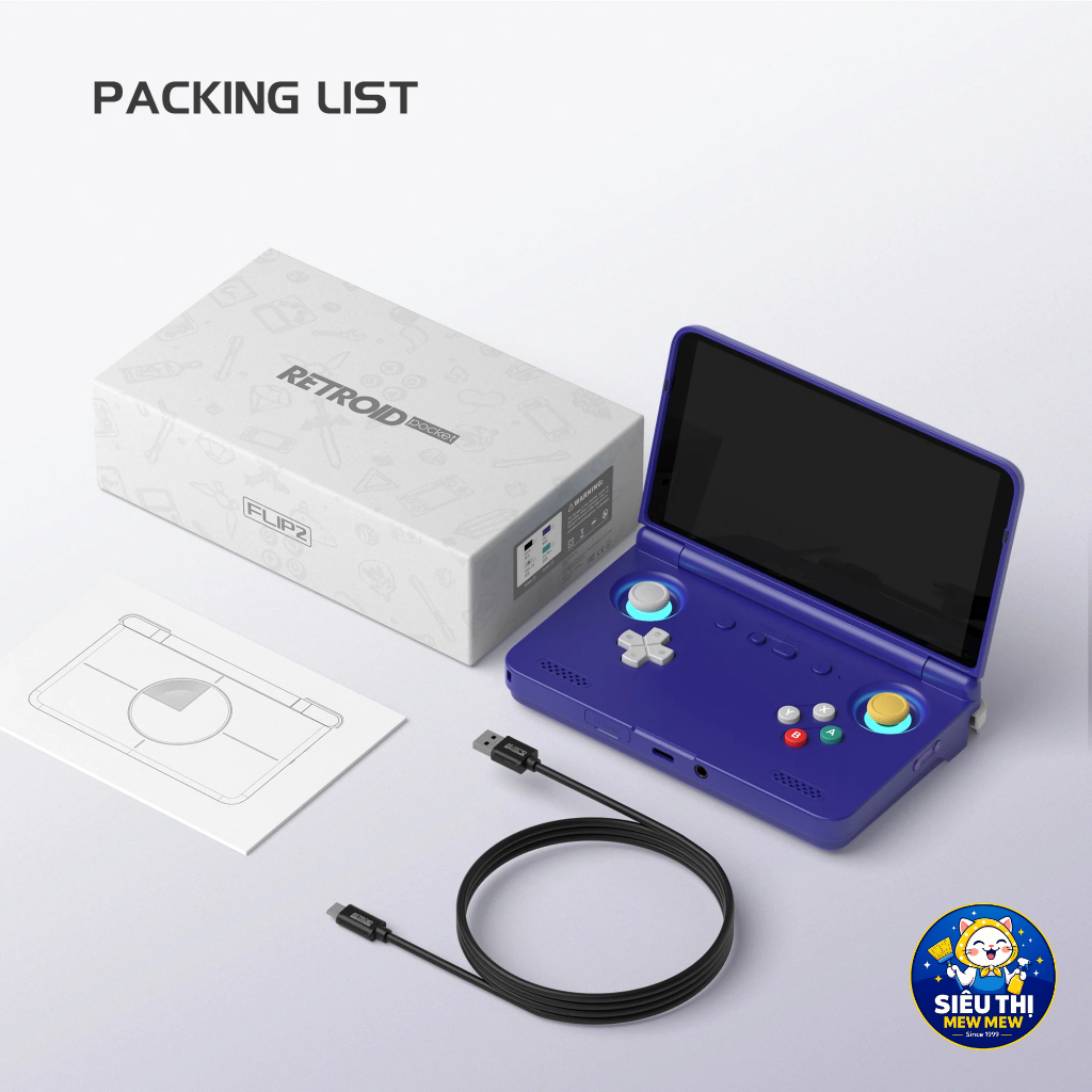 Máy chơi game cầm tay Retroid Pocket Flip 2