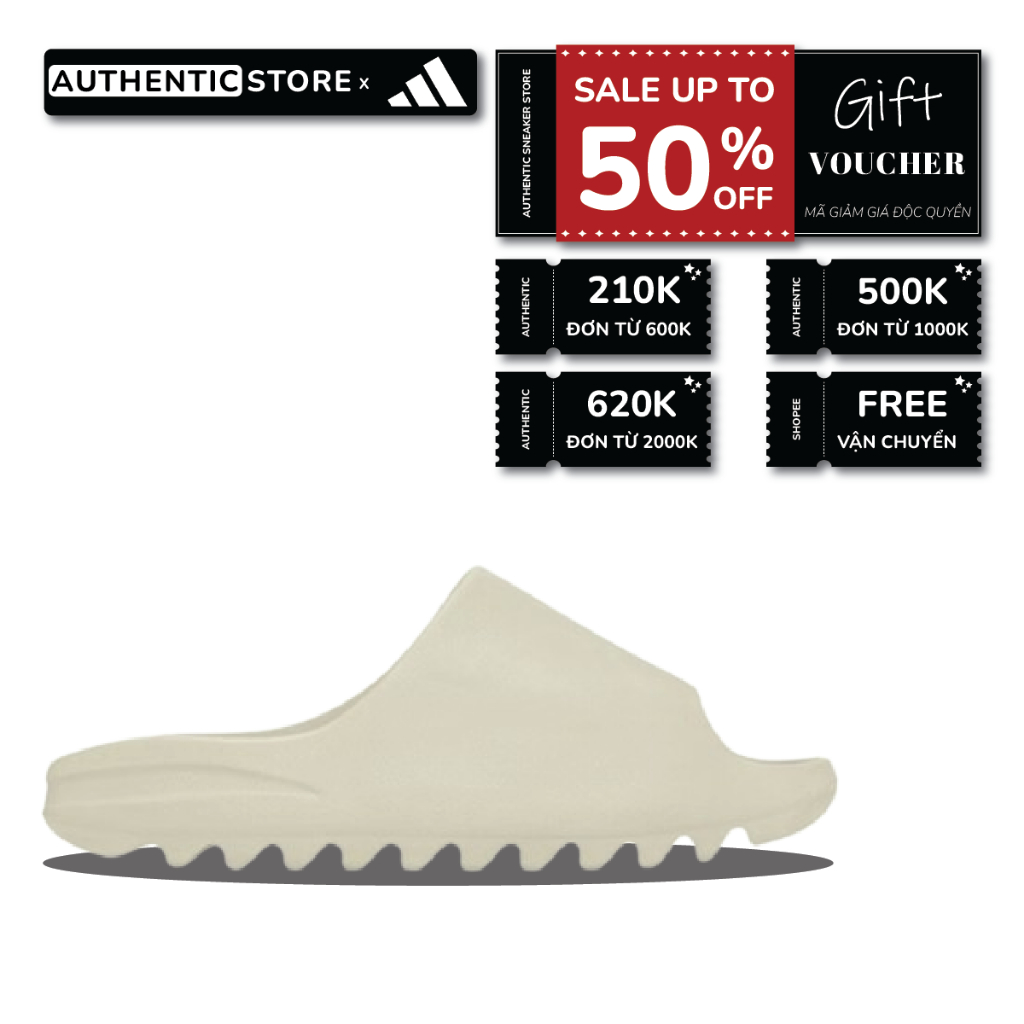 | CHÍNH HÃNG | Dép Adidas Slide ‘Bone’ FZ5897, Dép Cao Su Đi Biển ♡