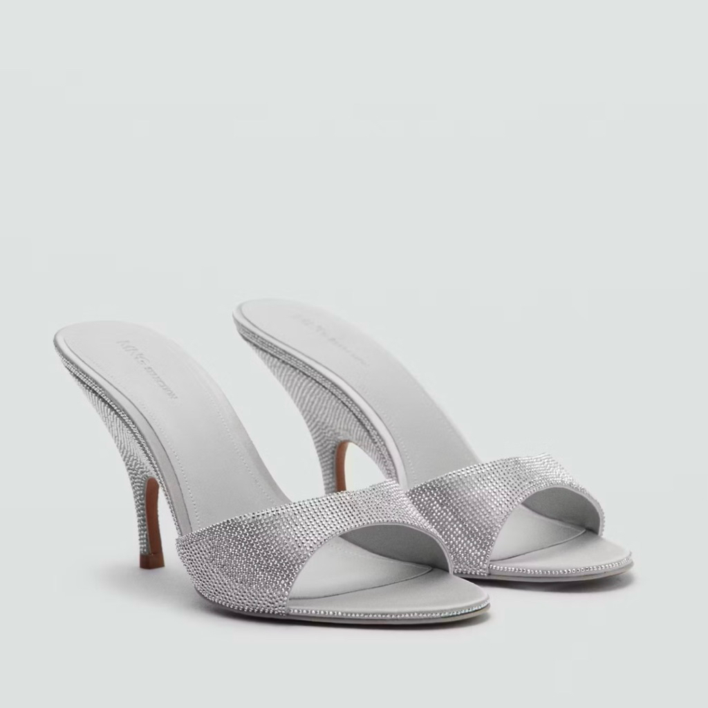 Guốc MNG đính đá 10cm (G66)