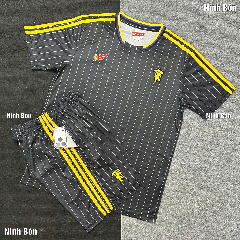 Bộ Bóng Đá Thể Thao Thời Trang Manchester United Training 2026, Quần Có Túi Khóa - Vải Gai Thái Cao 