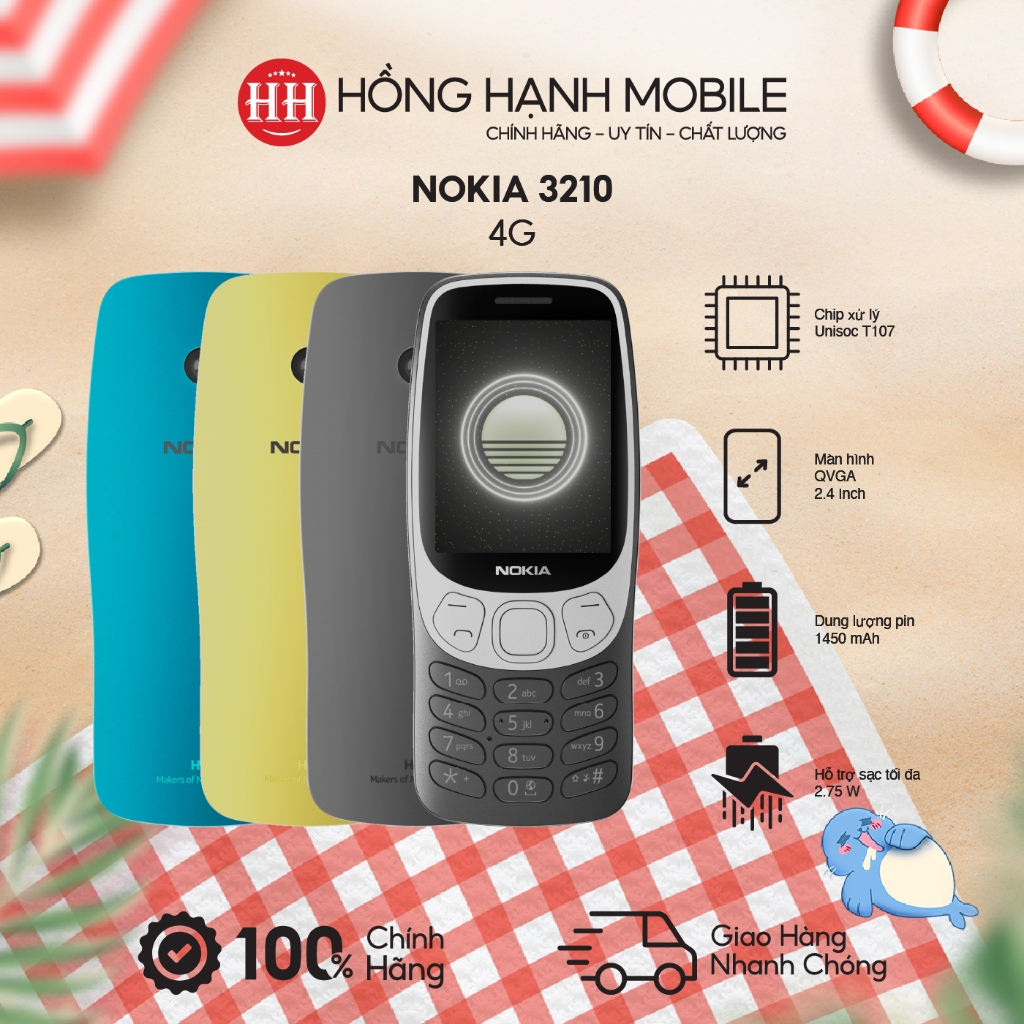 Điện Thoại Nokia 3210 4G - Hàng Chính Hãng | BigBuy360 - bigbuy360.vn