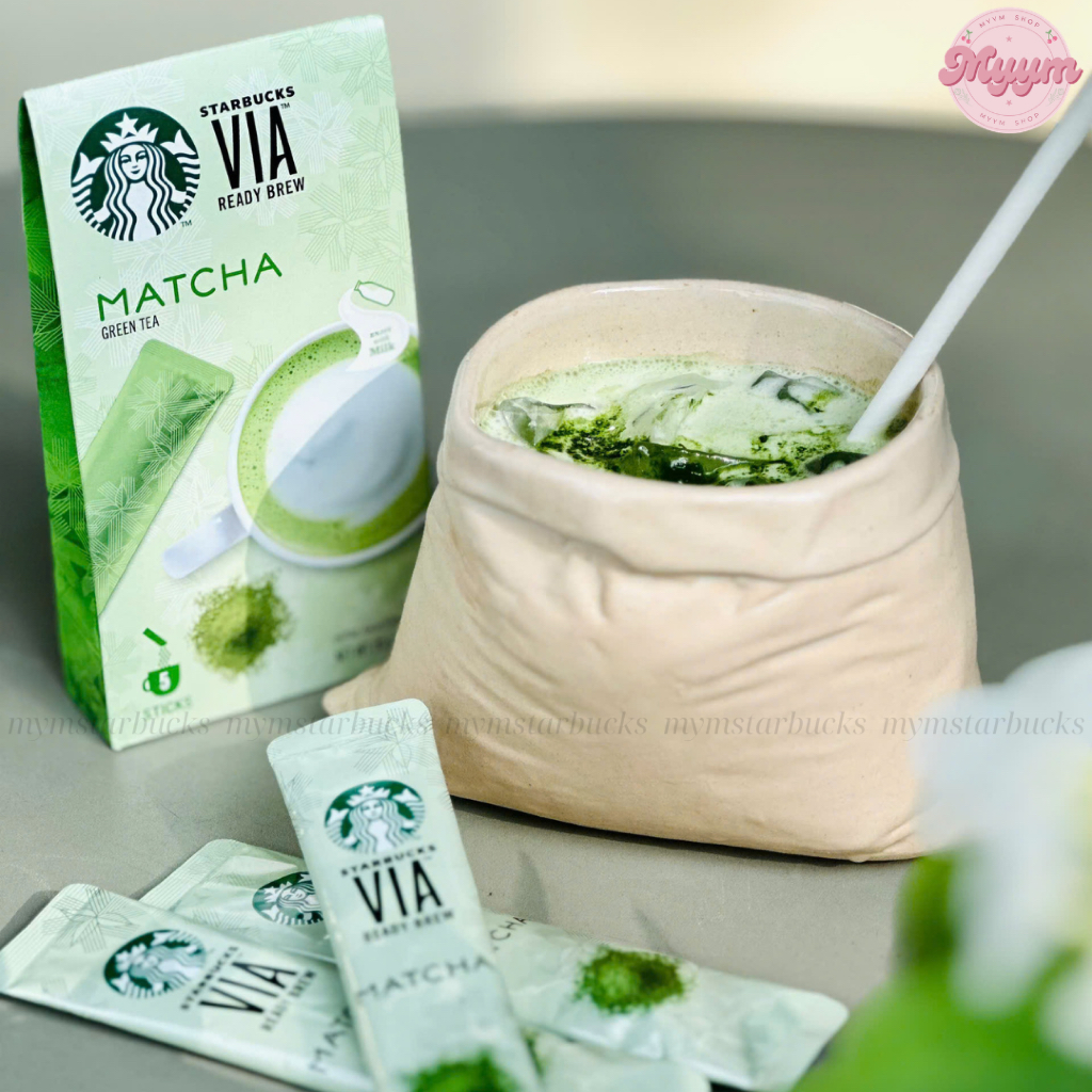[𝐀𝐮𝐭𝐡𝐞𝐧𝐭𝐢𝐜] HỘP STARBUCKS VIA MATCHA LATTE TEA 🍵🍃
