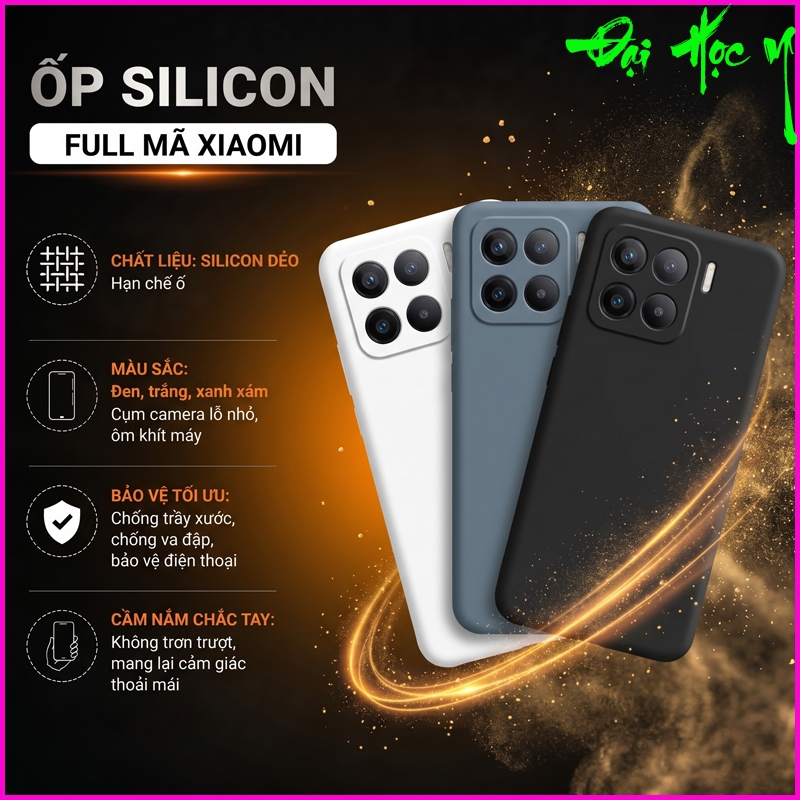 Ốp lưng silicon phủ sương màu Xiaomi Mi12/12s/12x/ Mi 12 Pro/ Mi 12 Ultra/ Mi 12sPro...  ôm khít máy