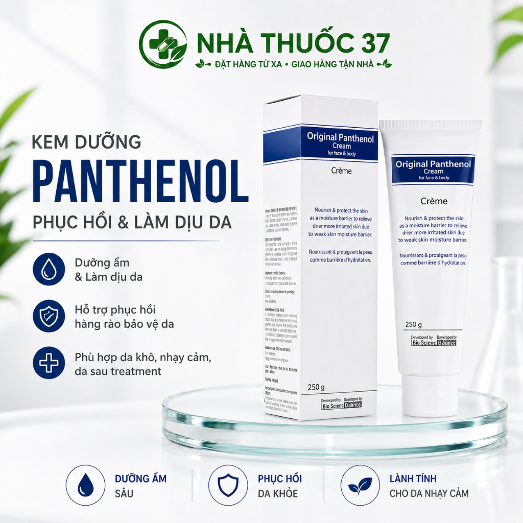 Kem dưỡng da Dexeryl giúp giữ ẩm, dùng an toàn cho trẻ sơ sinh, trẻ nhỏ. Kem Glycerol Pháp