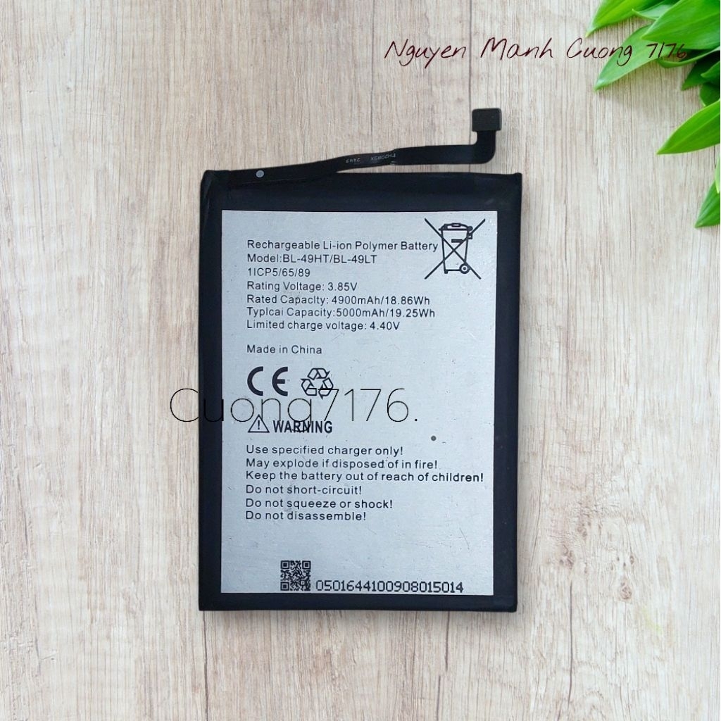 Pin Tecno Spark 6 (KE7), Camon 16 (CE7), 16 Pro (CE8) ,16 SE (BL-49HT) 5000mAh Đã Qua Sử Dụng Hoạt Đ