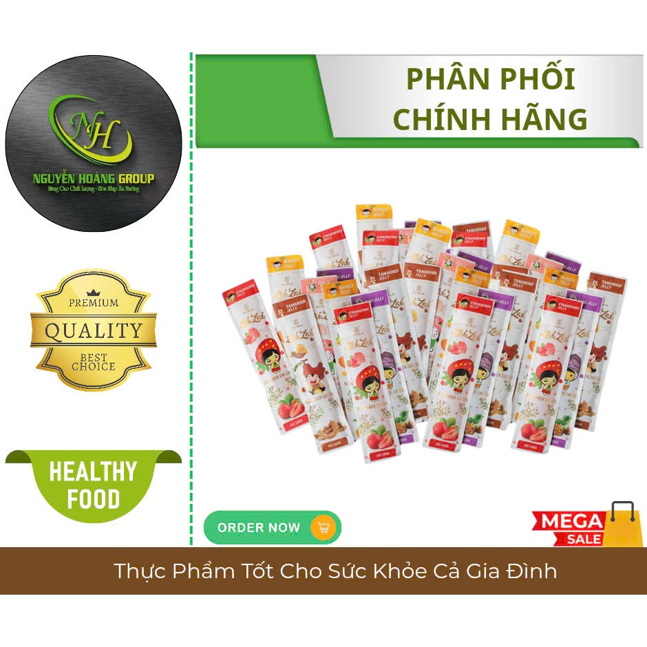 Thùng 5kg Hàng Xá Kẹo Thạch Zai Zai + (  Thùng Màu Đỏ Thanh Dài)