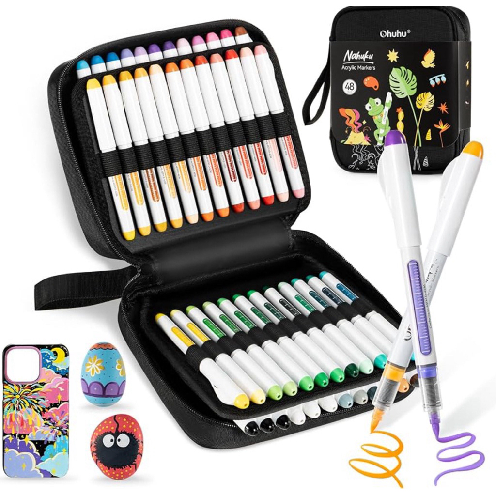 Marker acrylic Ohuhu set 24, 30, 36, 48 màu