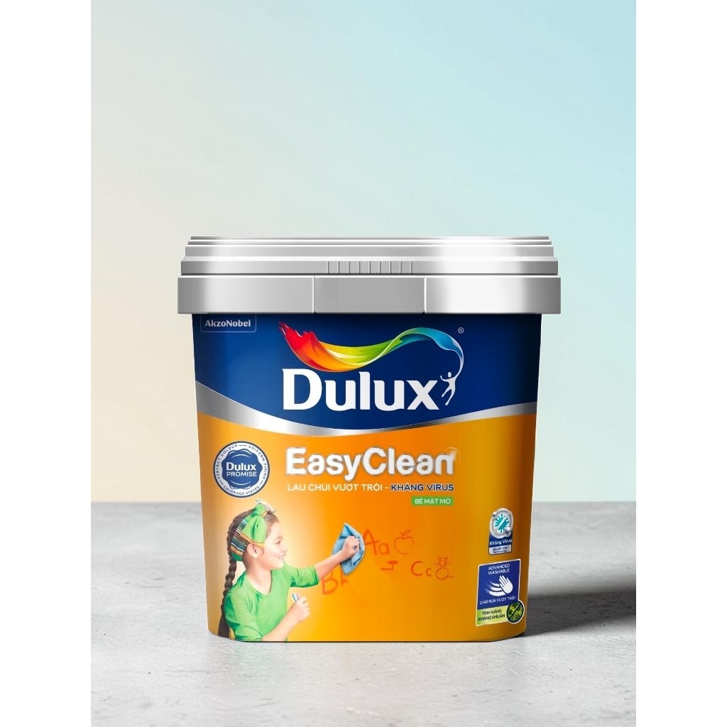 Sơn nội thất Dulux Easy clean 99A - Lau chùi vượt trội ,kháng vi rút