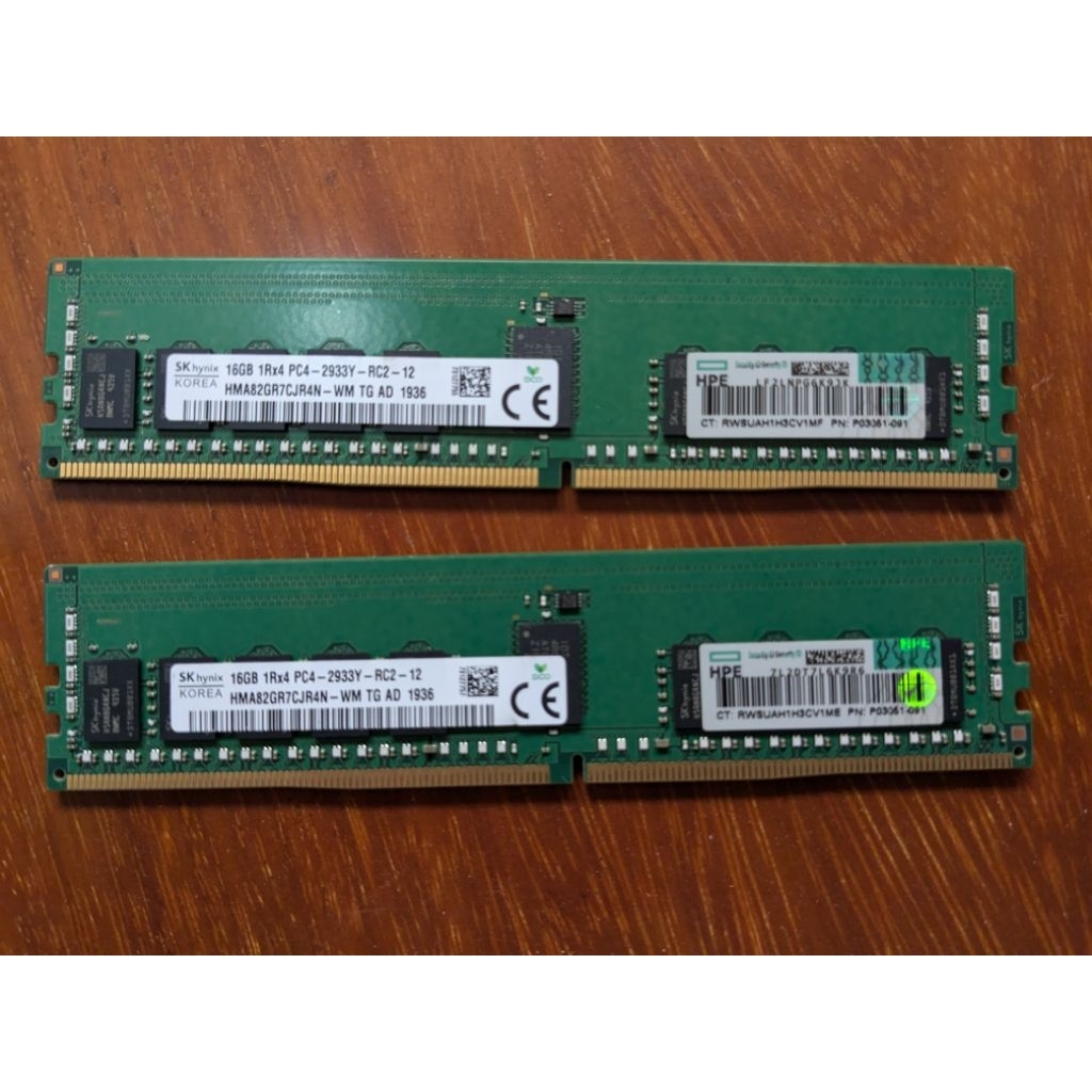 DDRam 4 server ECC REG SK-Hynix 16gb buss 2933Mhz