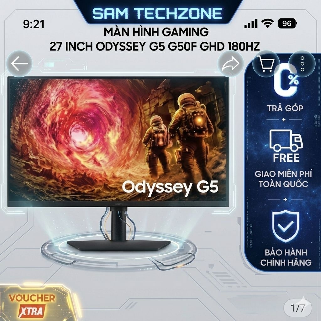 [MIỄN PHÍ VẬN CHUYỂN] Màn Hình Gaming Samsung 27 Inch Odyssey G5 G50F QHD 180Hz