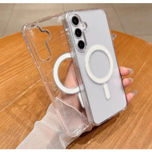 Ốp lưng trong suốt cho Samsung A37/ A57 Hỗ trợ sạc không dây bảo vệ máy cao cấp
