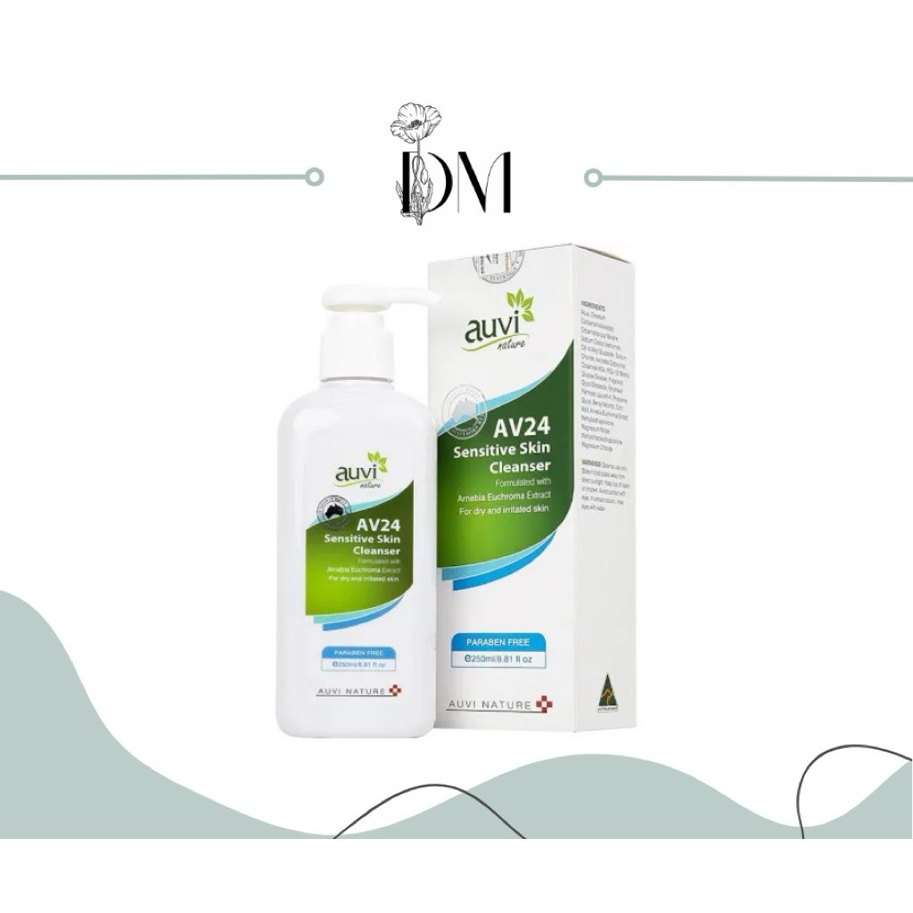[250mL] AUVI NATURE AV24 SENSITIVE SKIN CLEANSER - GEL TẮM GIÚP LÀM SẠCH VÀ DƯỠNG ẨM CHO DA KHÔ