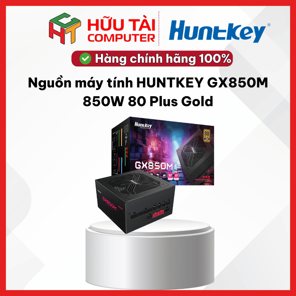 Nguồn máy tính HUNTKEY GX850M 850W 80 Plus Gold