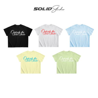 Áo Thun Boxy In OUTSIDE SOLID Local Brand Unisex Cotton 100% 280GSM - TS58