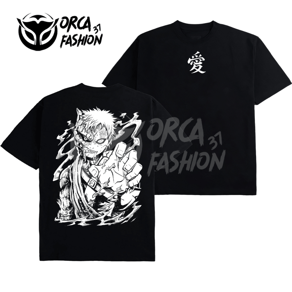 Áo thun ORCA in hình Gaara Jinchuriki Shukaku Naruto cotton 100% thoáng mát, tay ngắn - NRTOFS37