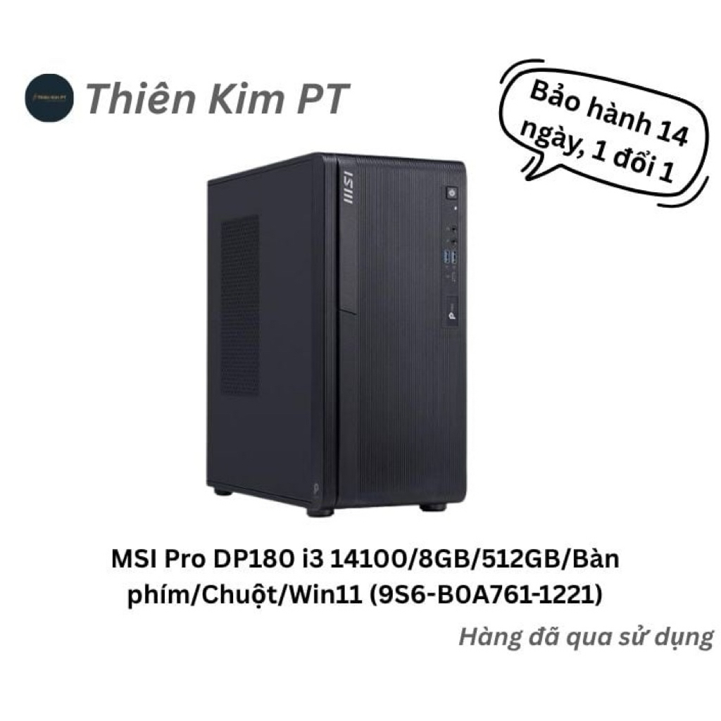 MSI Pro DP180 i3 14100/8GB/512GB/Win11 (9S6-B0A761-1221)