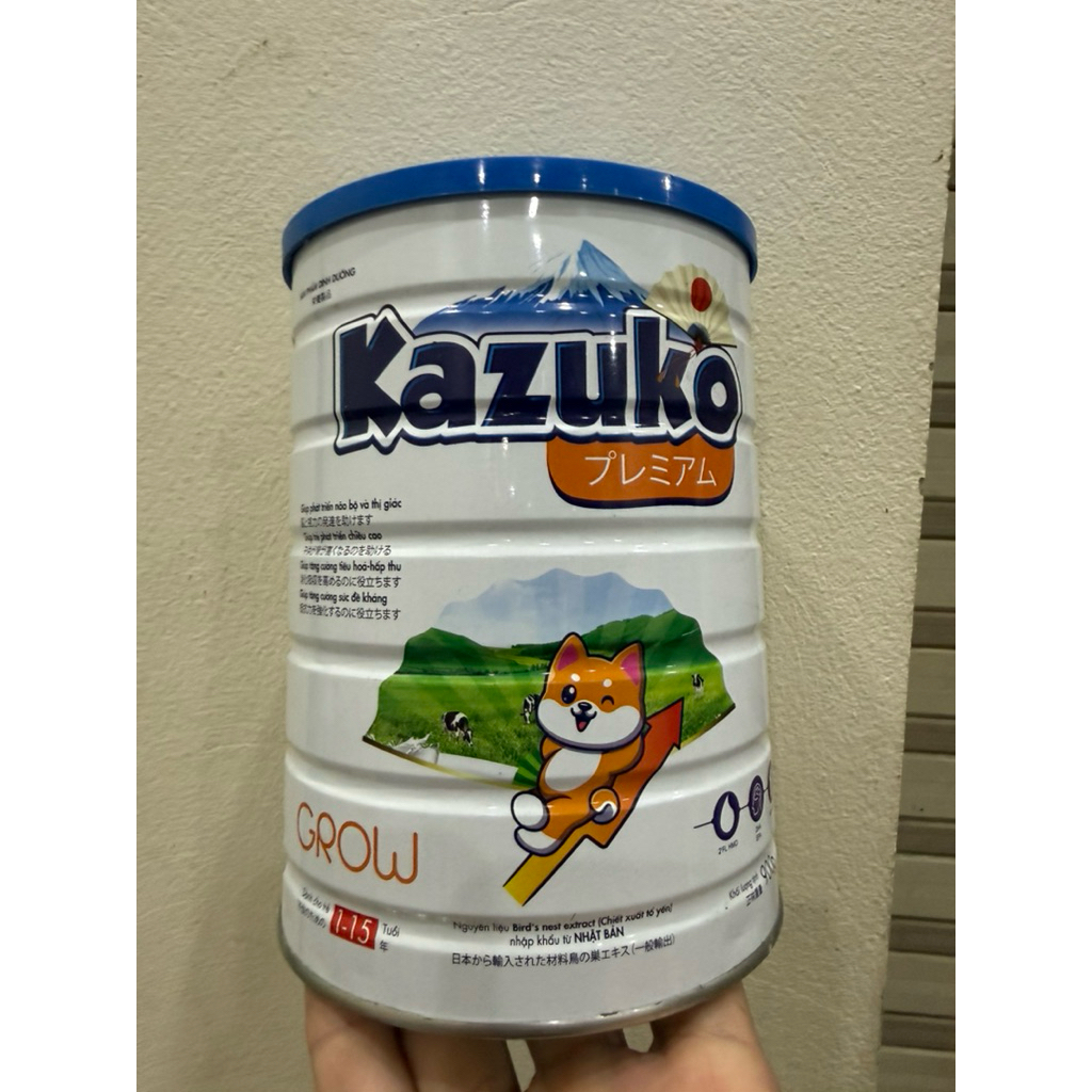 Sữa kazuko hỗ trợ phát triển chiều cao 1-15 t hộp 900g thanh lý