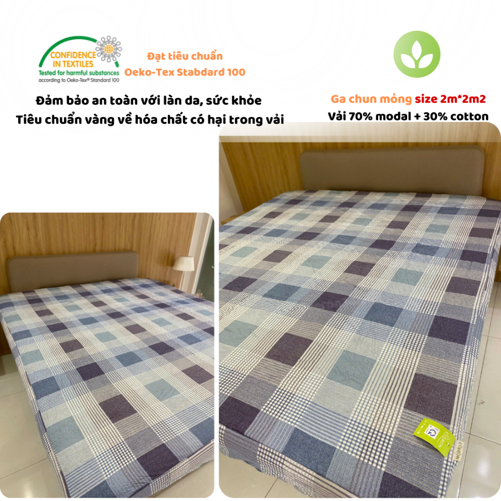 [2m*2m2] Ga chun mỏng Everon chính hãng vải cotton, modal, tencel size 2m*2m2