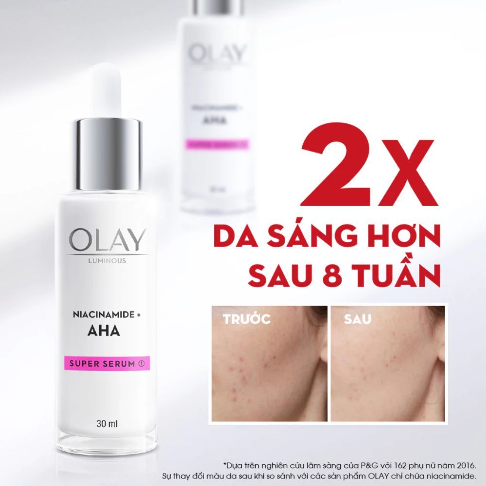 Ảnh 54 của Kem dưỡng ẩm, Serum OLAY LUMINOUS NIACINAMIDE + VITAMIN C mờ vết thâm, đốm nâu, sáng da 50g.