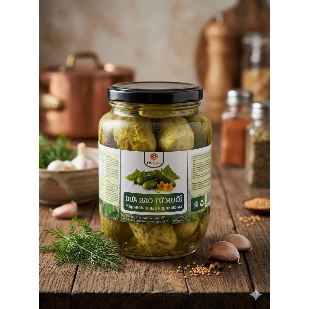 Dưa leo muối Nga 680gr