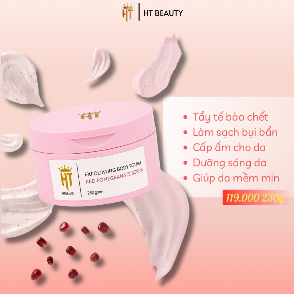 Tẩy Da Chết Lựu Đỏ HT.Beauty