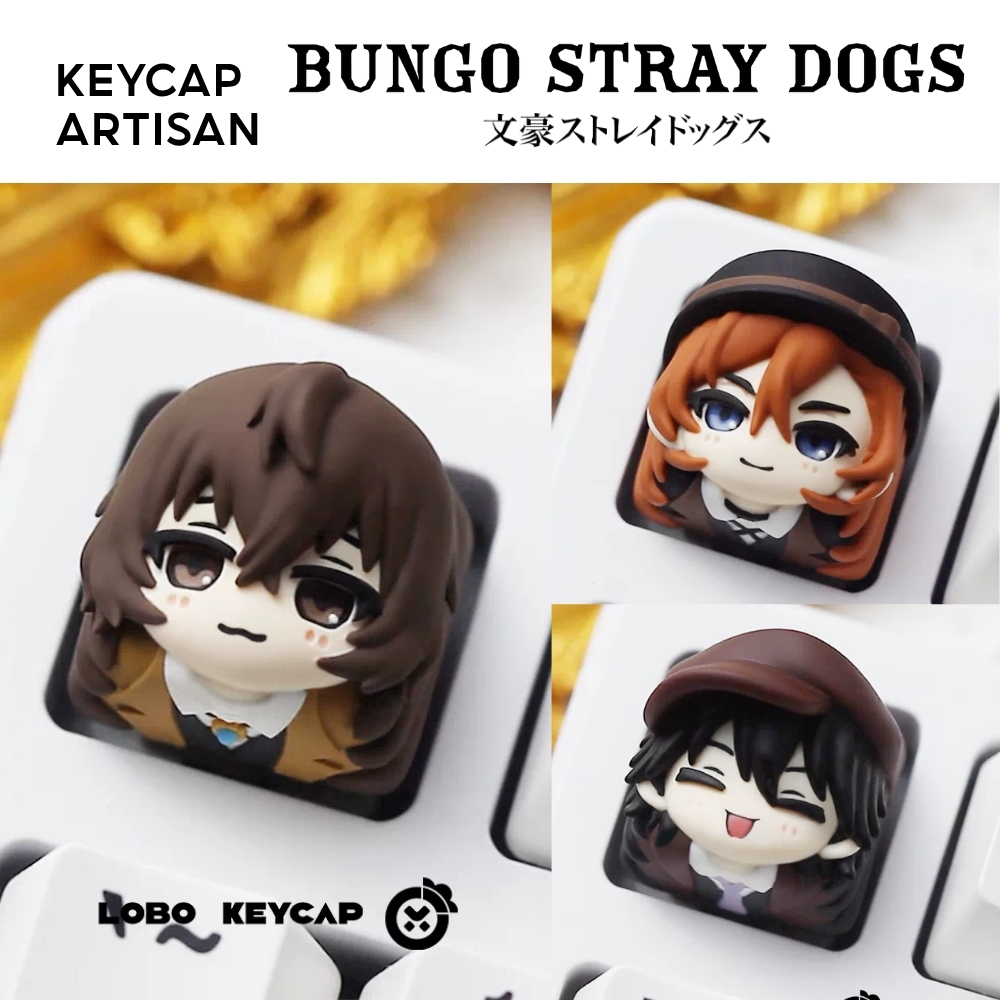 [Hỏa Tốc] Keycap Artisan Bungo Stray Dogs - Chính Hãng LOBO - TTKeyboard
