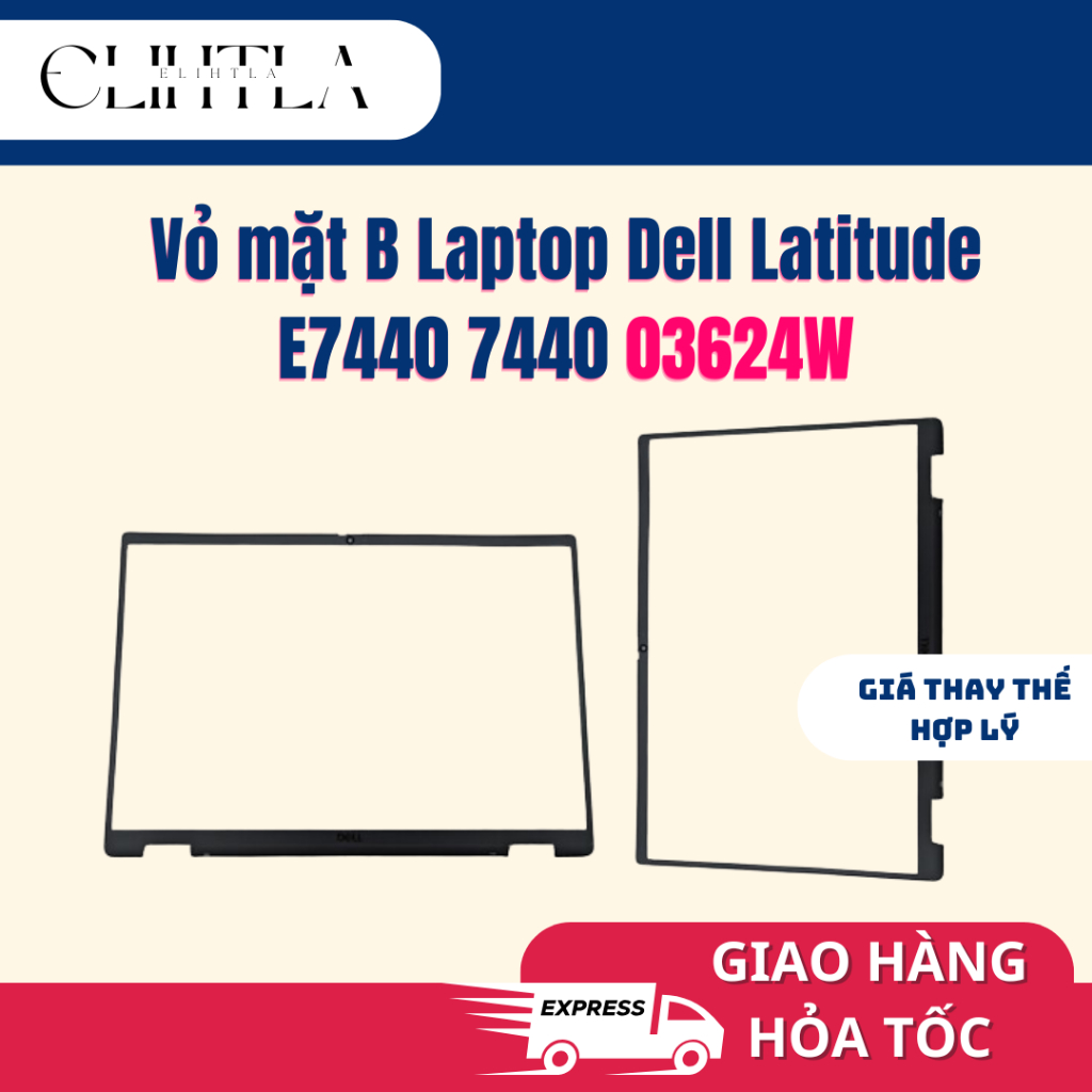 Mặt B Dell Latitude E7440 7440 DP/N 03624W - Viền Màn Hình Laptop Dell E7440 Zin Tháo Máy 95-98%