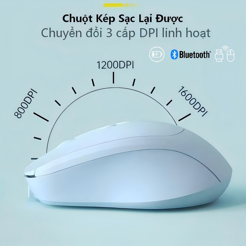 Chuột Không Dây, Chuột Bluetooth, Sạc USB – Dành Cho Học Tập, Văn Phòng và…