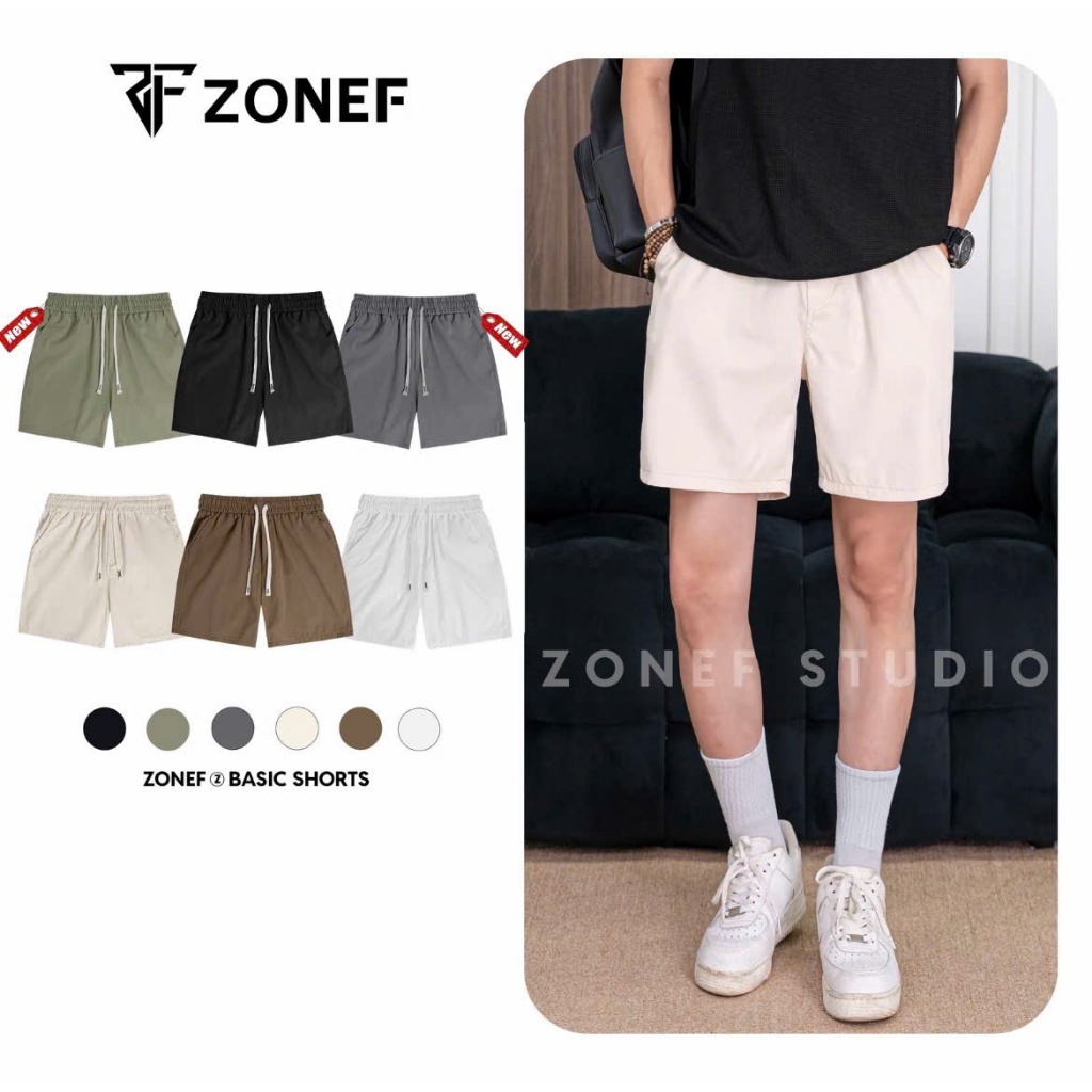Quần Short Kaki Nam Cạp Chun, Quần Đùi Nam Thời Trang Hàn Quốc Thoáng Mát By Zonef Officail ( SKK )