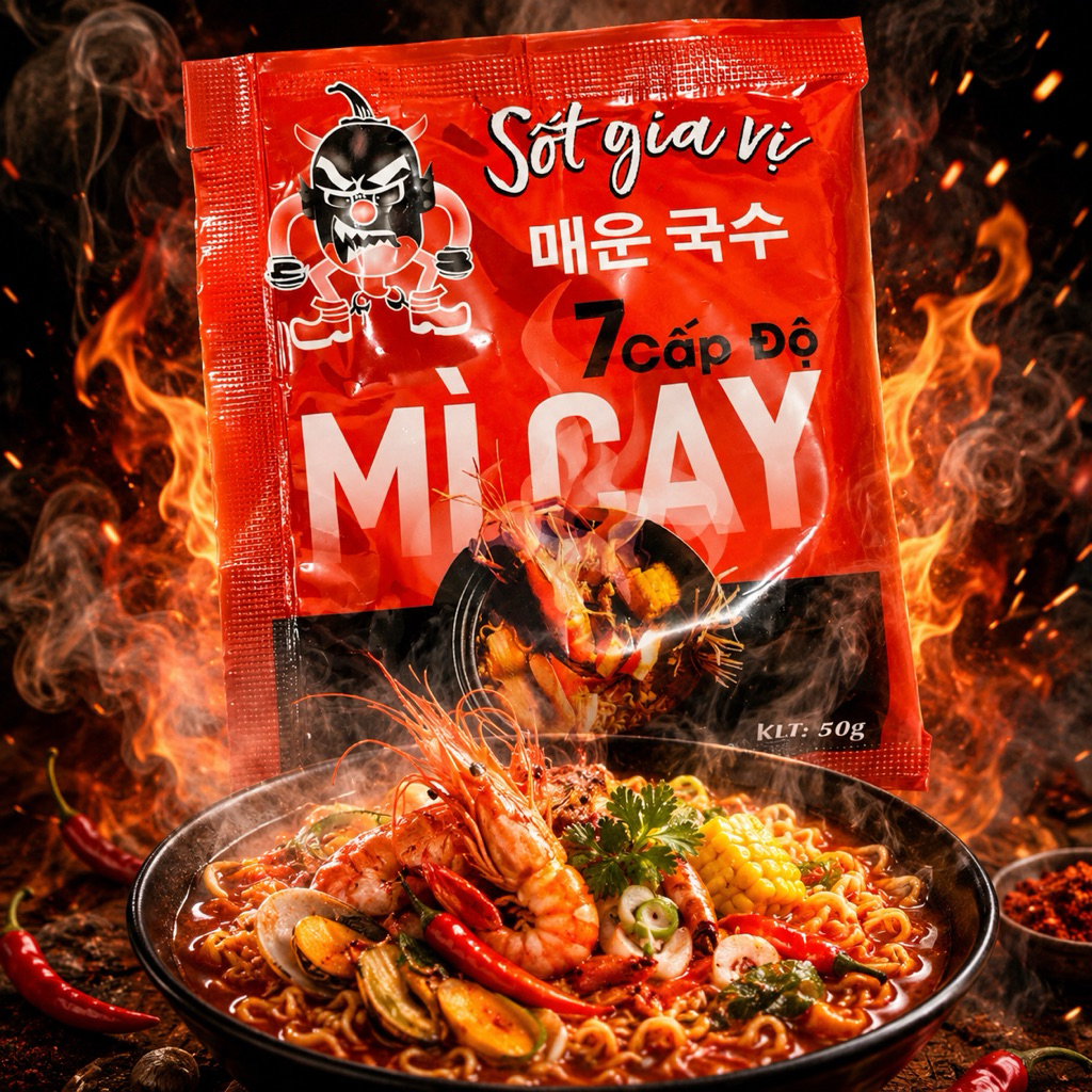 Sốt Nấu Mì Cay 50g Chuẩn Vị Hàn Quốc
