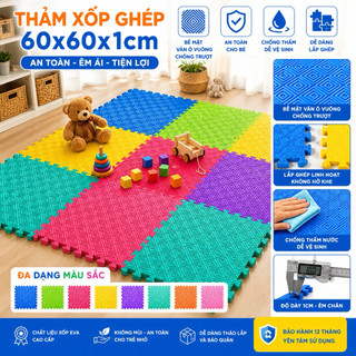 Thảm xốp lót sàn 60x60x1cm (có viền)