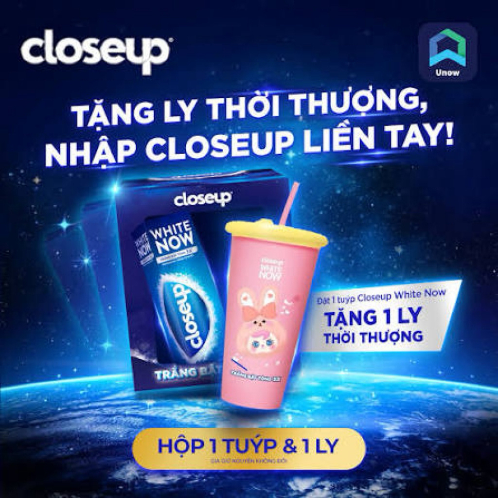 Closeup White Now tặng 1 ly Thời Thượng
