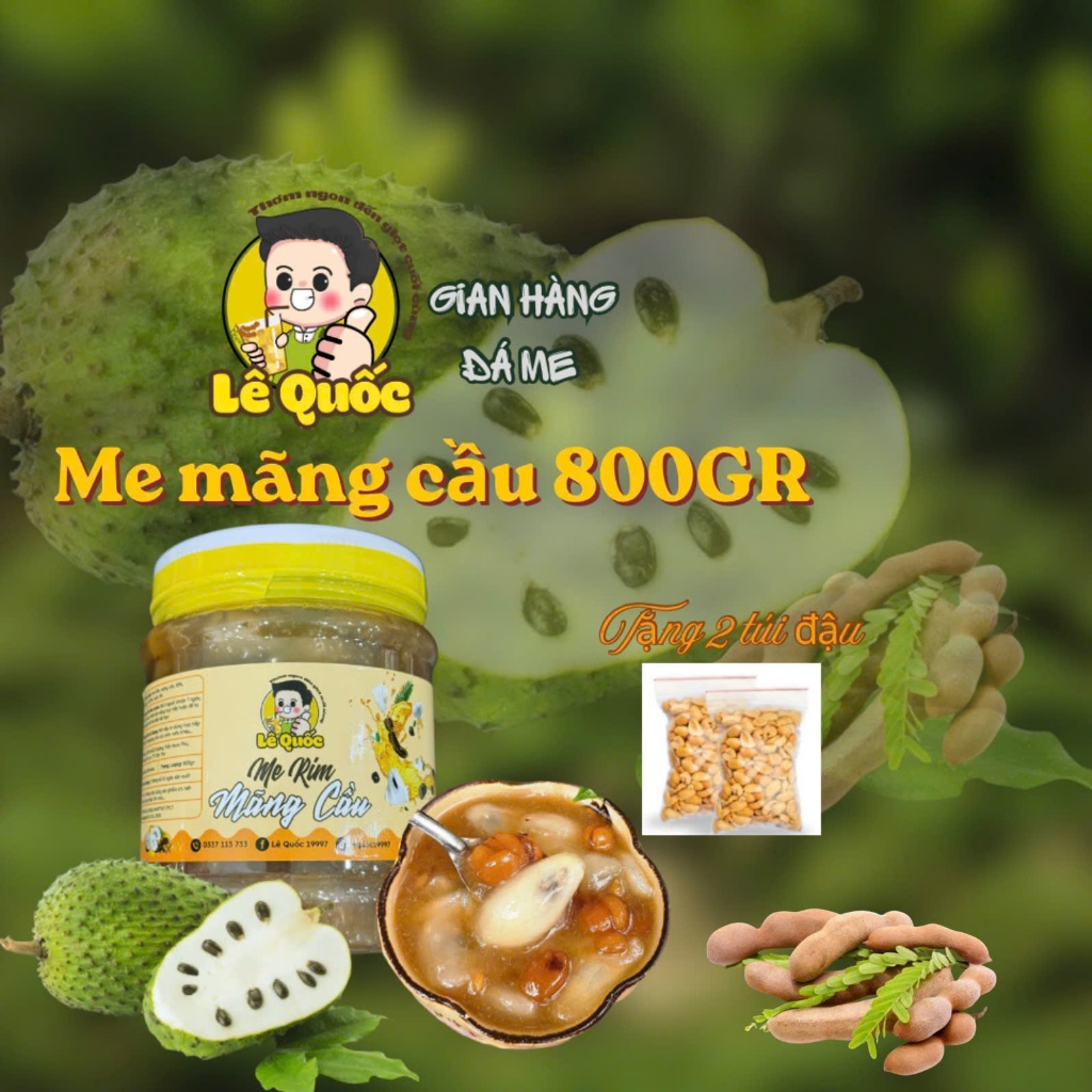 MÃ 2 - 800GR 1 HỦ ME RIM MÃNG CẦU ( TẶNG KÈM ) 2 TÚI DẬU PHỘNG