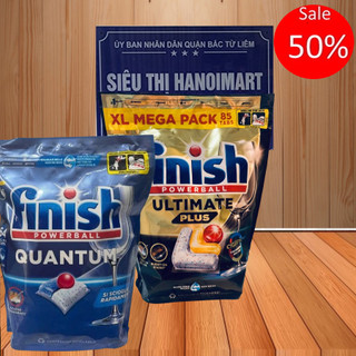 [Rẻ Vô Địch] Viên rửa bát Finish Quantum 64V dùng thử, 100 viên finish all in 1 max