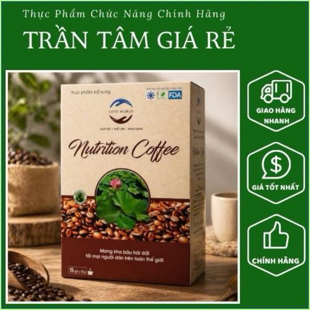 Combo 5 Hộp - Cà Phê Love World Nutrition - Giúp Tỉnh Táo