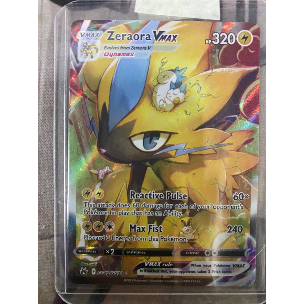 Thẻ Pokemon - Zeraora VMAX #GG42 - Pokemon Crown Zenith - #1