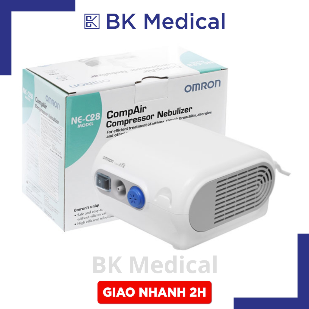 Máy Xông Khí Dung Omron NE-C28 – Omron NE-C28 Hỗ Trợ Xông Khí Dung Hiệu Quả Tại Nhà
