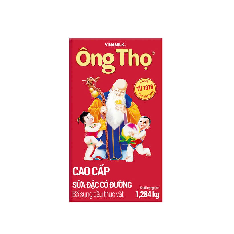 COMBO 2 HỘP SỮA ĐẶC CÓ ĐƯỜNG ÔNG THỌ ĐỎ 1248G 1000G VINAMILK HỘP GIẤY